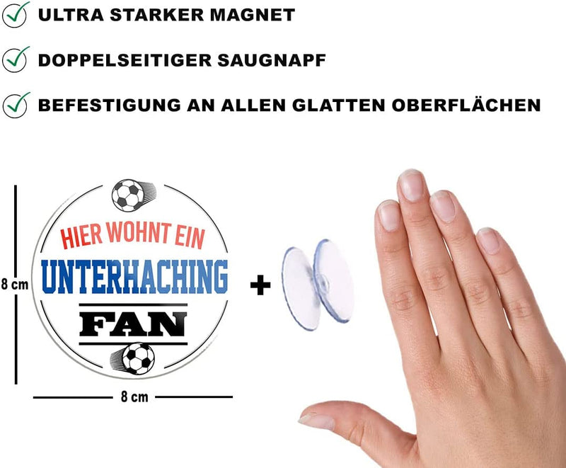 Unterhaching-Fan-Magnet8x8cm-Fussball-beschreibung