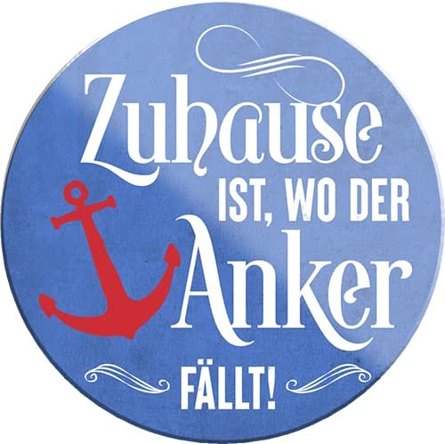 Zuhause-ist-Magnet8x8cm-Nordsee