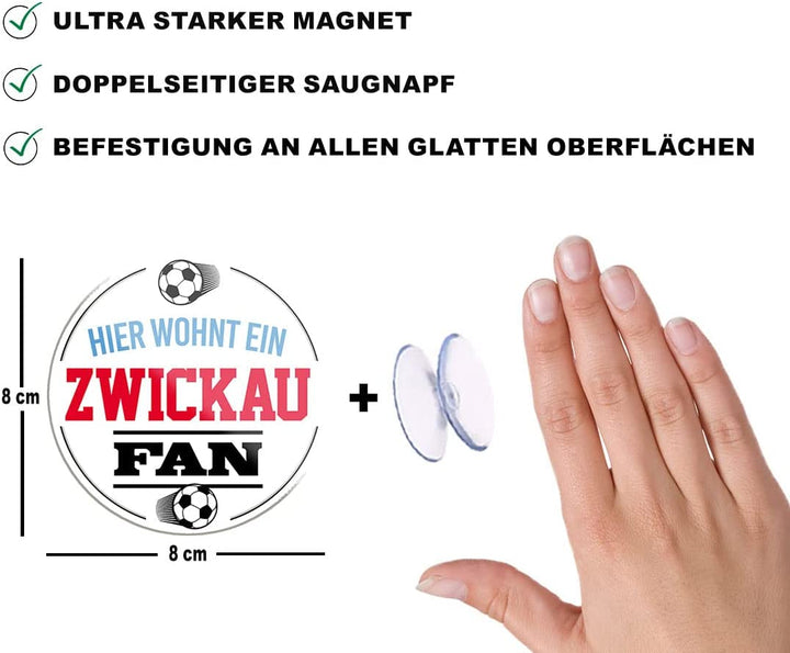 Zwickau-Fan-Magnet8x8cm-Fussball-beschreibung