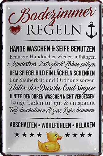 badezimmer_blechschild_20x30cm