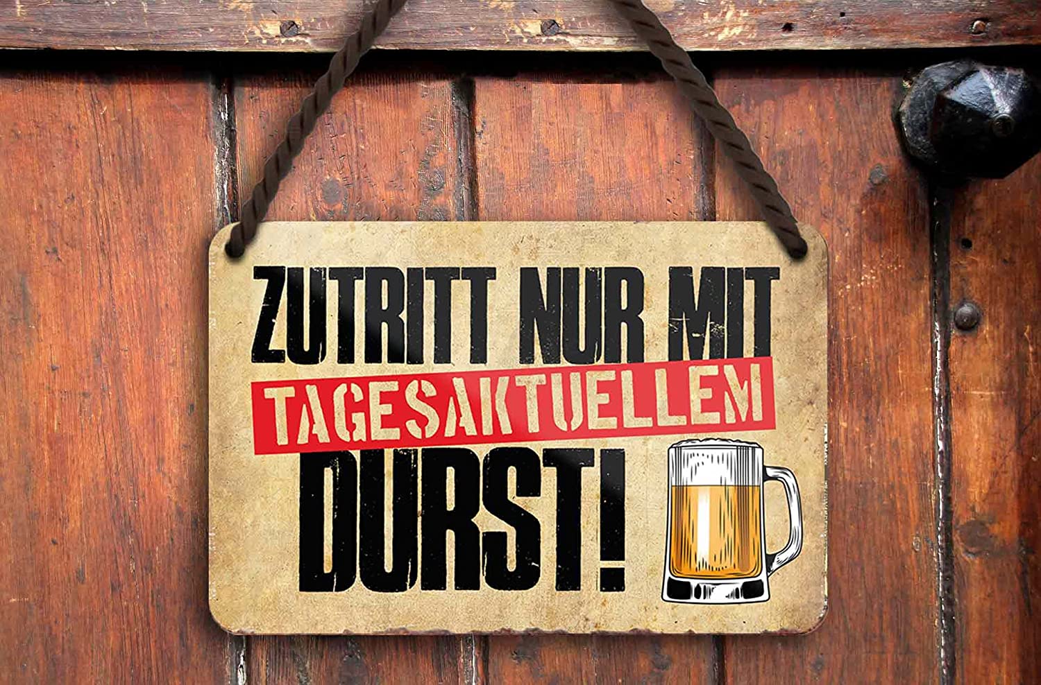 Blechschild 'Echte Männer Fahren LKW' – 28x12 Cm, Metallschild Für Garage & Werkstatt