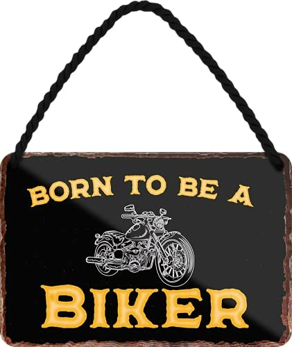biker_18x12cm_blechschild_weiss