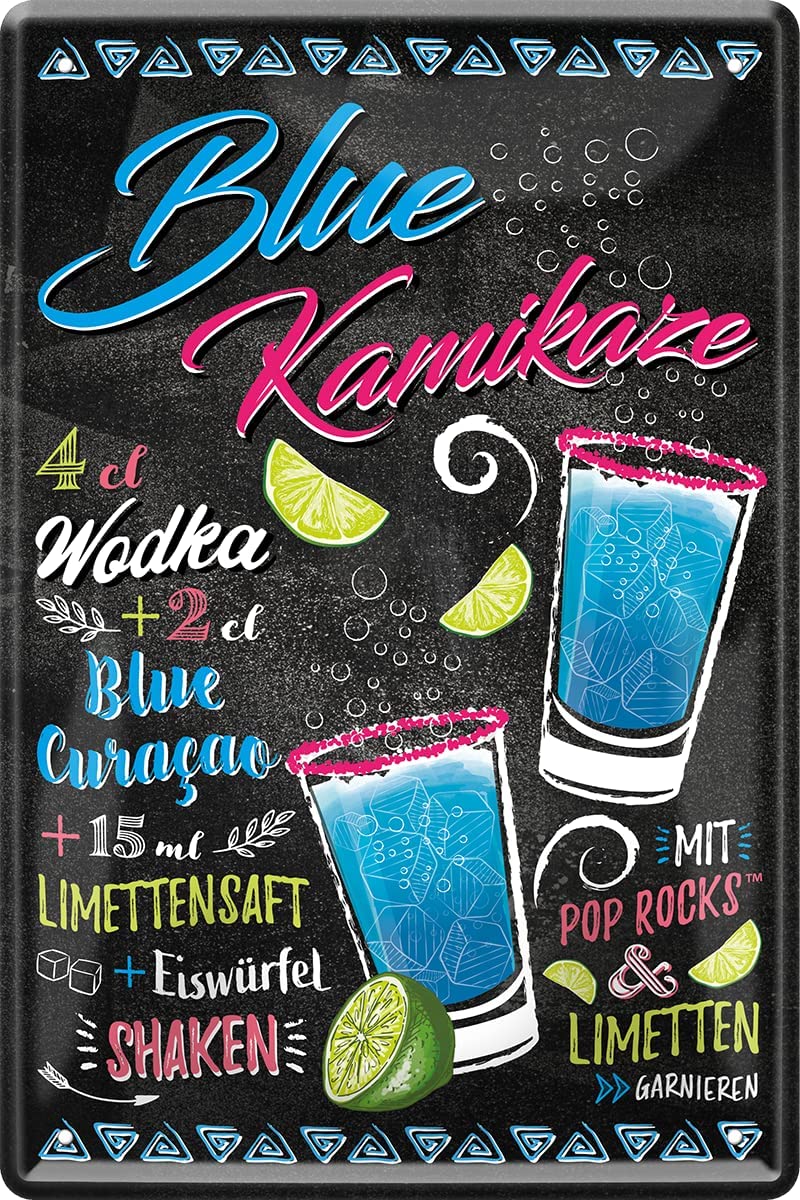 blechschild-blue-kamikaze-20x30cm
