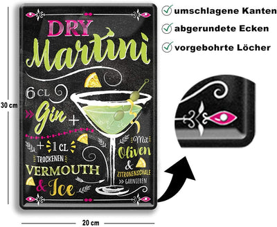 blechschild-dry-martini-20x30cm-beschreibung