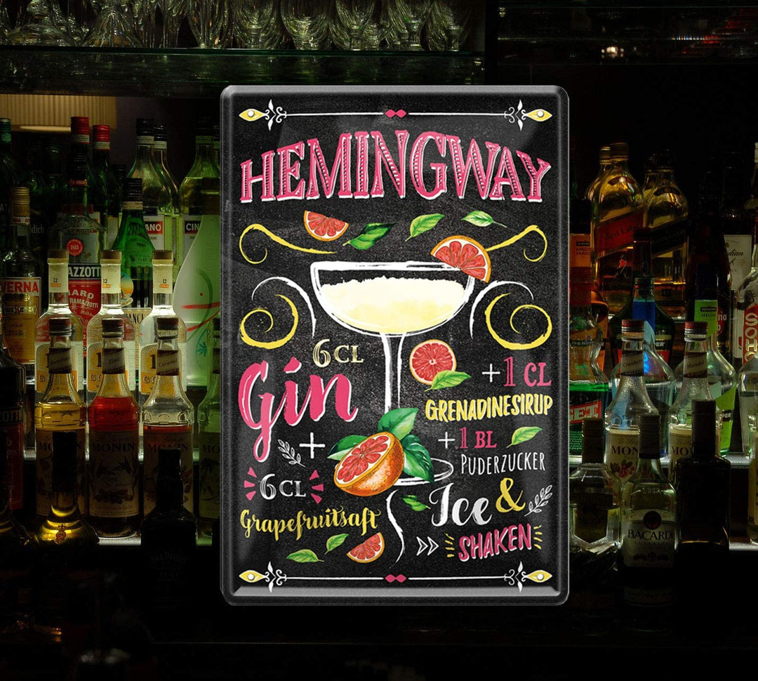 blechschild-hemingway-20x30cm-bar