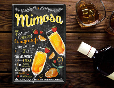 blechschild-mimosa-20x30cm-deko-flasche