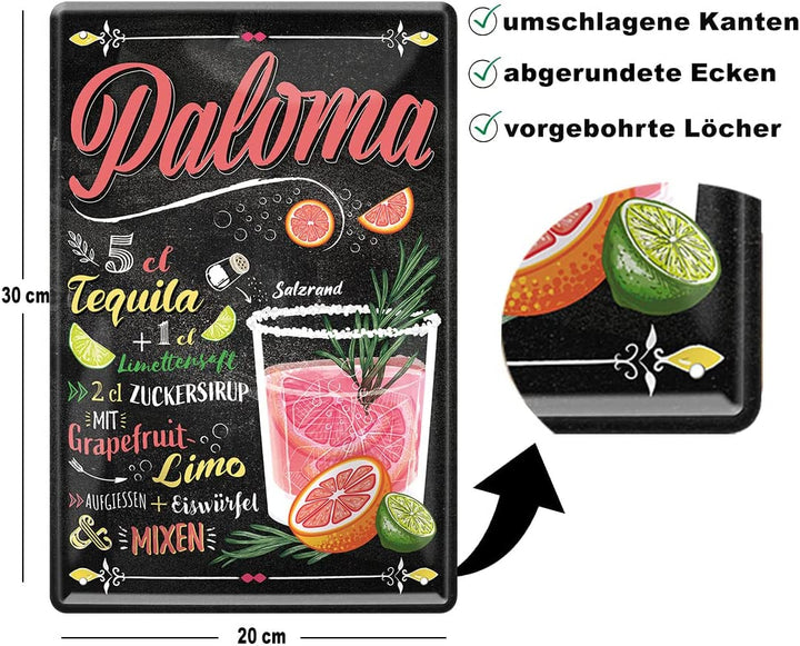 blechschild-paloma-20x30cm-beschreibung