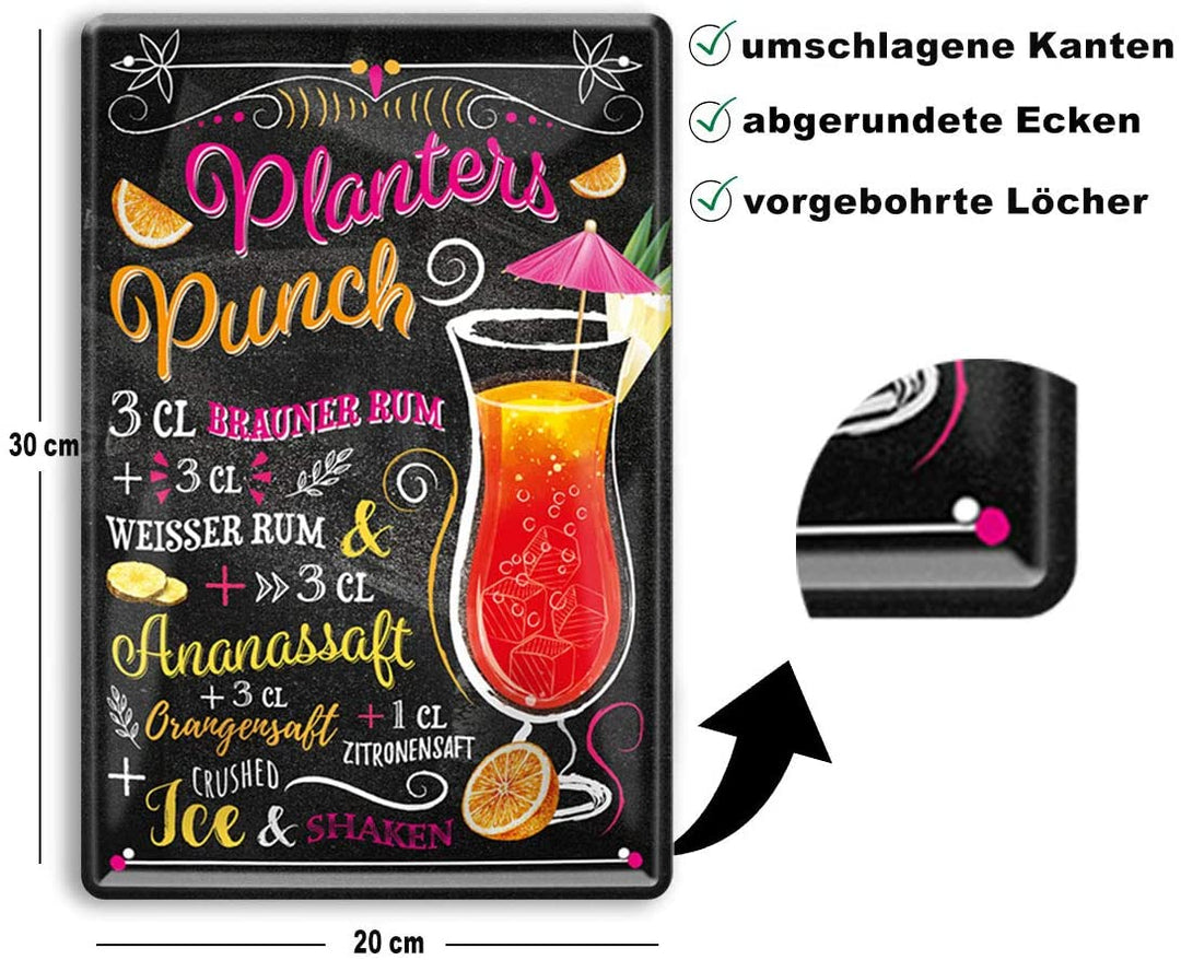 blechschild-planters-punch-20x30cm-beschreibung