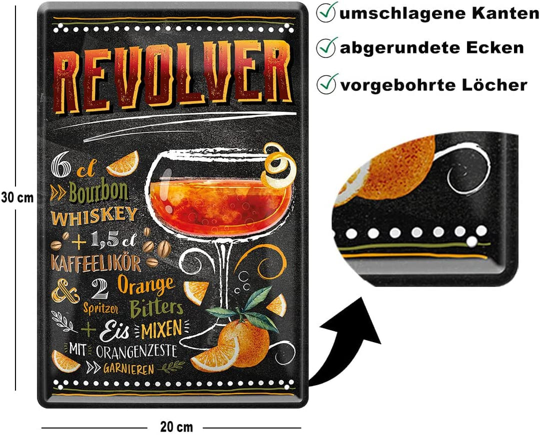 blechschild-revolver-20x30cm-beschreibung