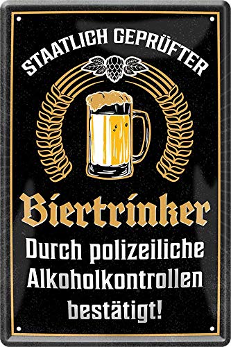 blechschild_20x30cm_Biertrinker