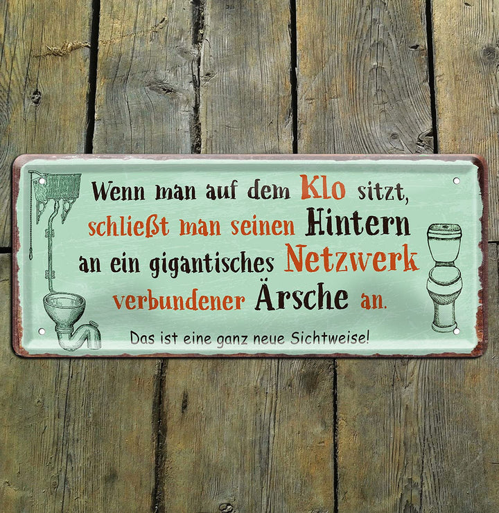blechschild_28x12cm_toilette_holz