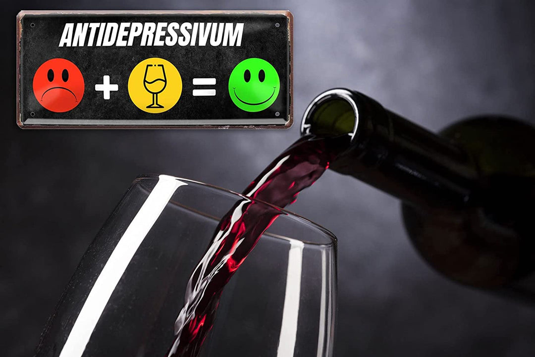 blechschild_antidepressivum_28x12cm_flasche