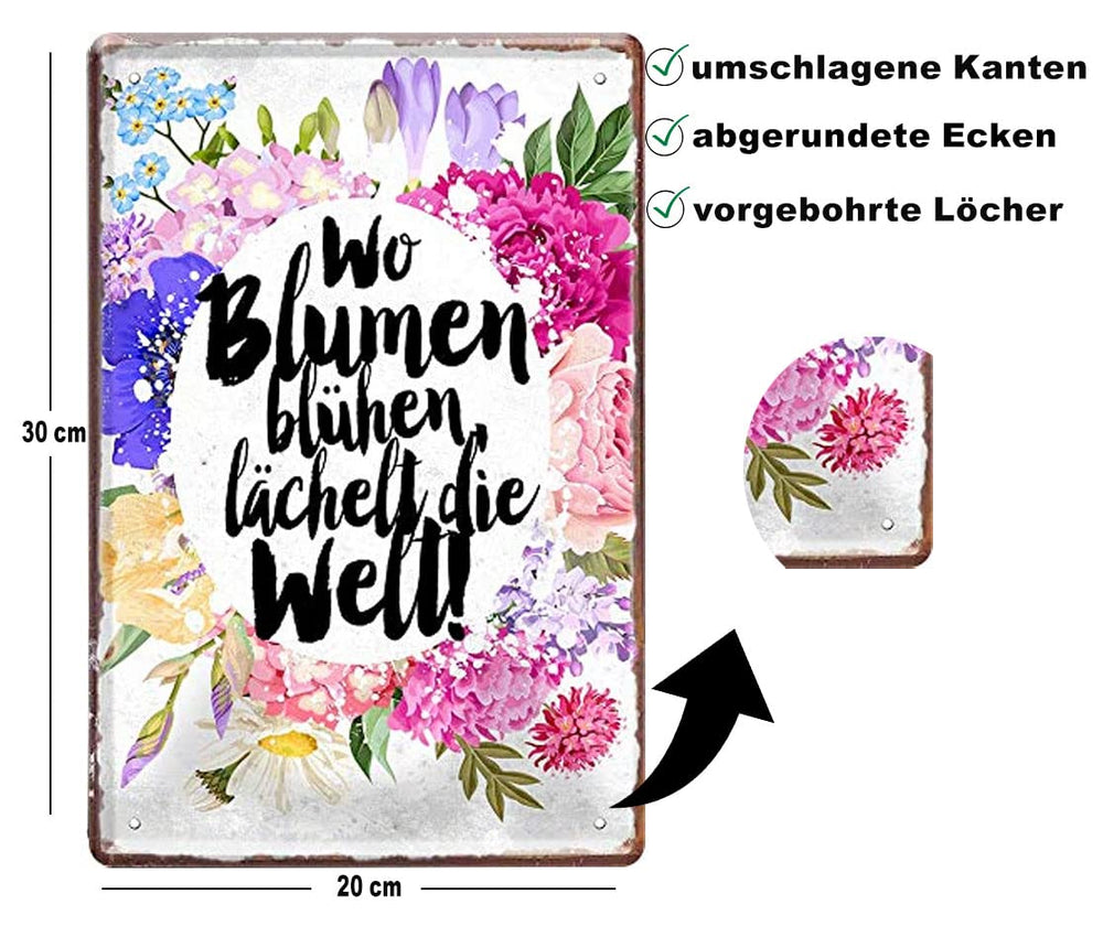 blechschild_gaertnerin_20x30cm_blumen_beschreibung