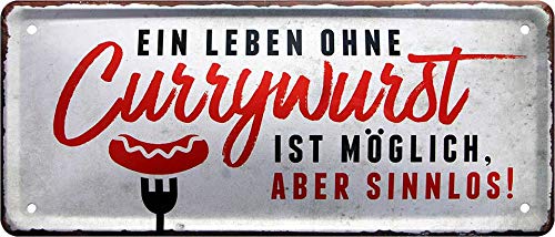 blechschild_grillen_currywurst_28x12cm