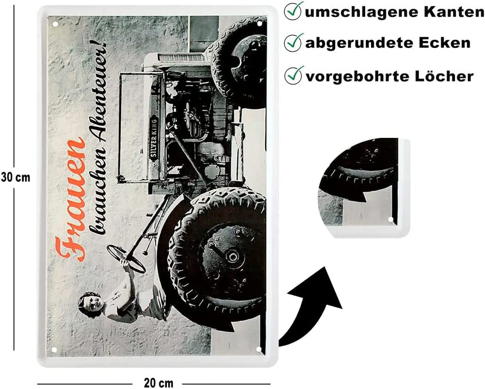 blechschild_traktor_20x30cm_beschreibung