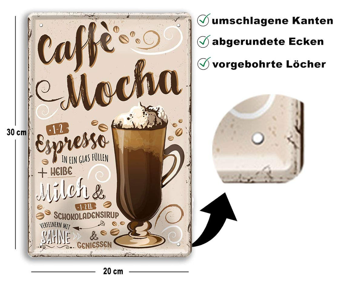 caffe_blechschild_20x30cm_beschreibung