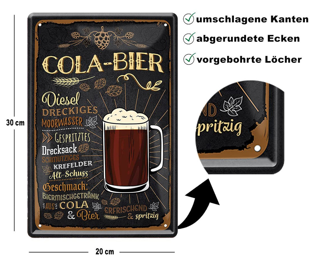 Nostalgic Art Retro Blechschild, Metall, Bunt, 30 x 40 cm Nostalgic Art Retro Blechschild, Metall, Bunt, 30 x 40 cm