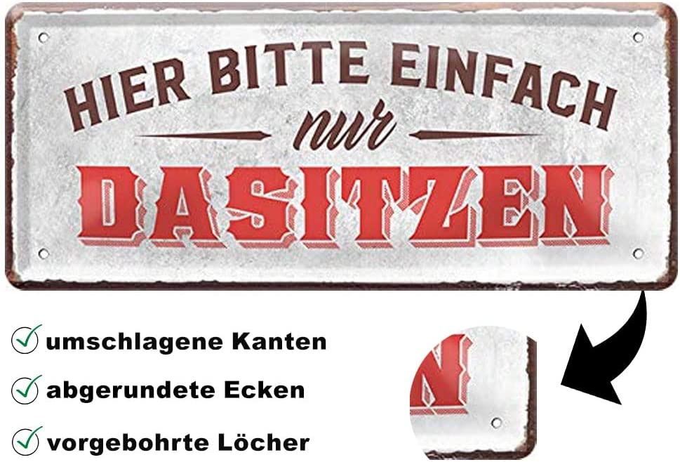 dasitzen_blechschild_28x12cm_beschreibung