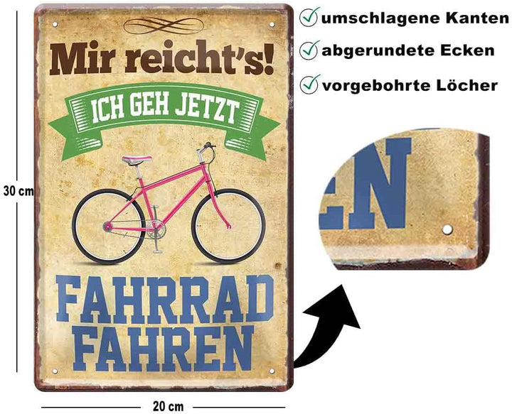 Lustiger Spruch “Mir reicht's Ich GEH jetzt Fahrrad Fahren“ Geschenkidee