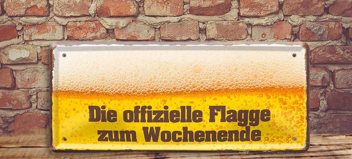 flagge_28x12cm_blechschild_wand