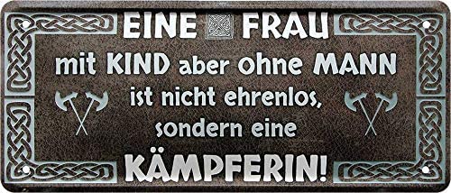 frau_blechschild_28x12cm