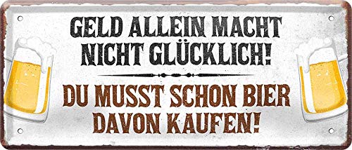 gel_bier_blechschild_28x12cm