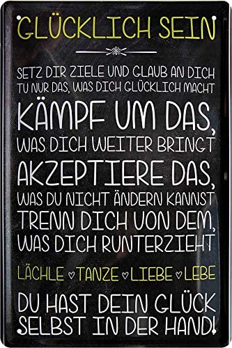 gluecklich_blechschild_20x30cm