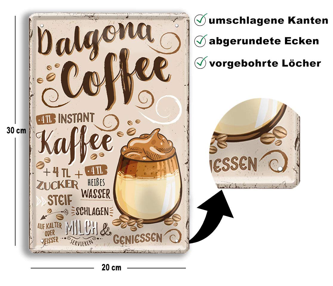 kaffe_blechschild_20x30cm_beschreibung