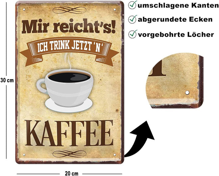kaffee_blechschild_20x30cm_beschreibung