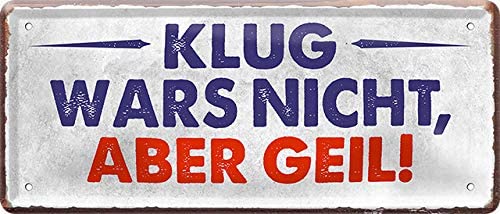 klug_28x12cm_blechschild