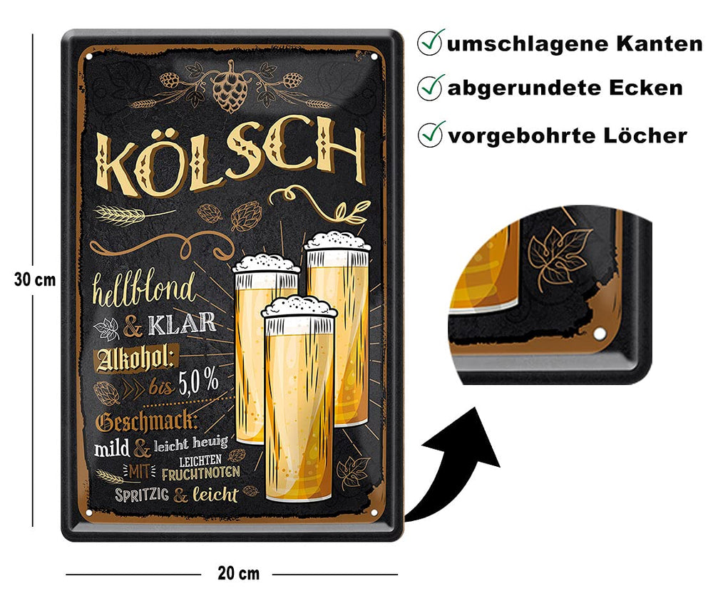 koelsch_blechschild_20x30cm_beschreibung
