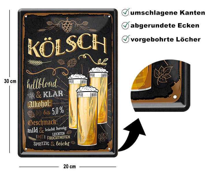 koelsch_blechschild_20x30cm_beschreibung