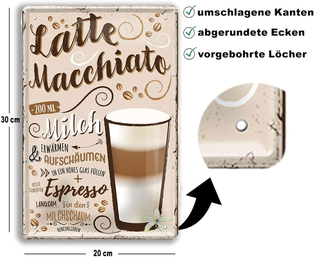latte_blechschild_20x30cm_beschreibung