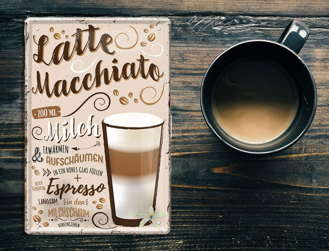latte_blechschild_20x30cm_kaffee