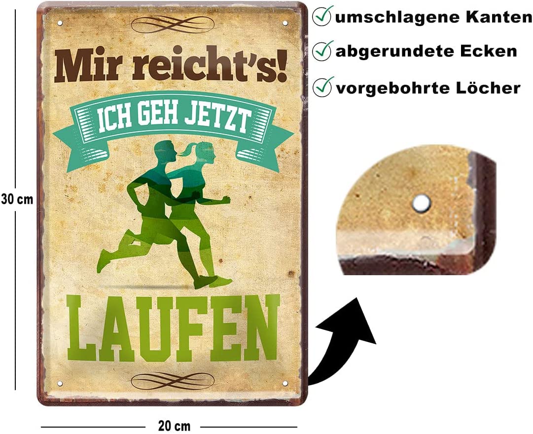 laufen_blechschild_20x30cm_beschreibung