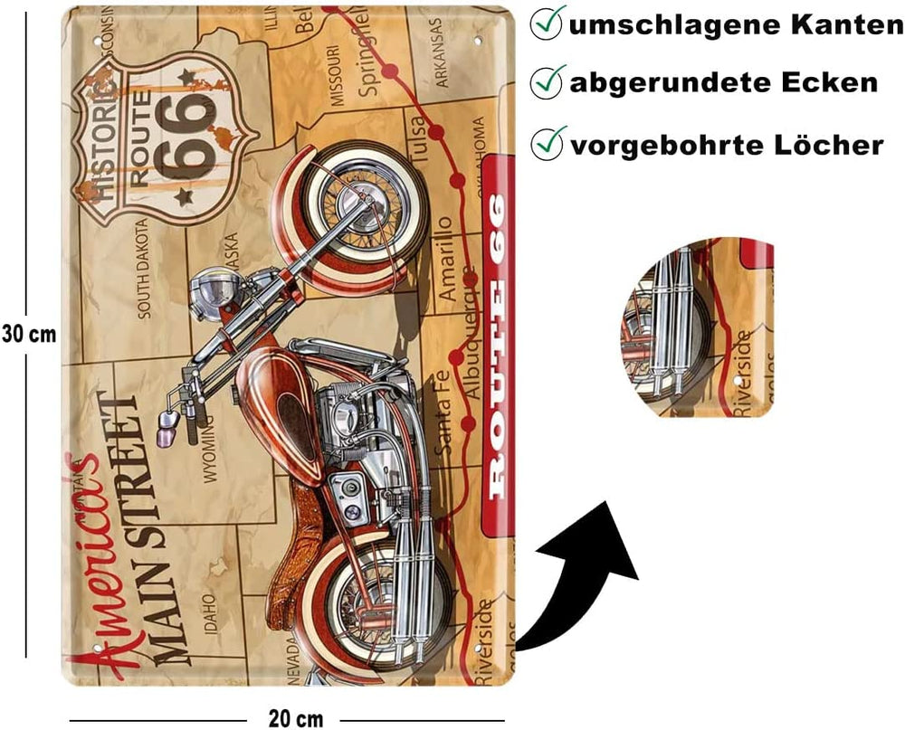 motorrad_20x30cm_blechschild_BESCHREIBUNG