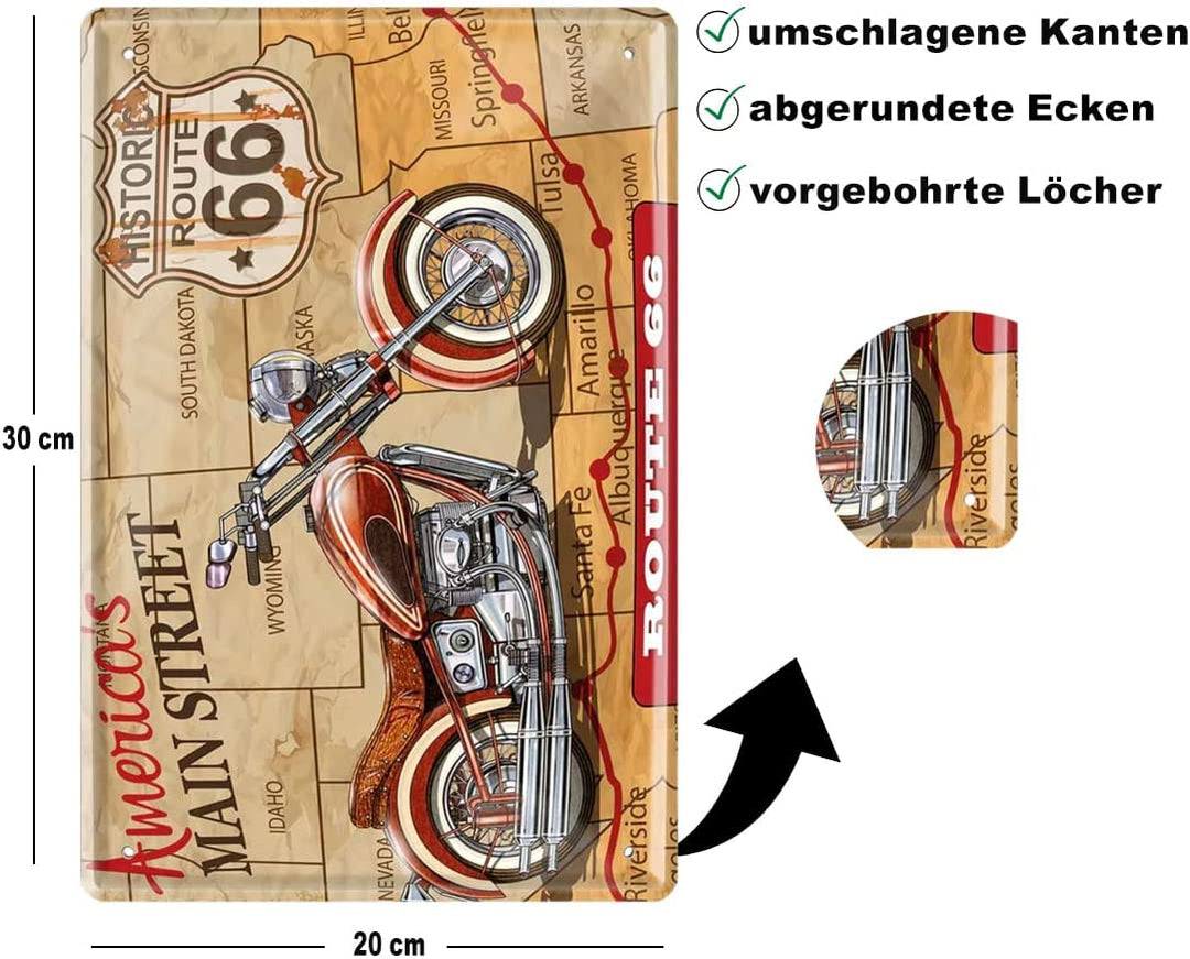 motorrad_20x30cm_blechschild_BESCHREIBUNG