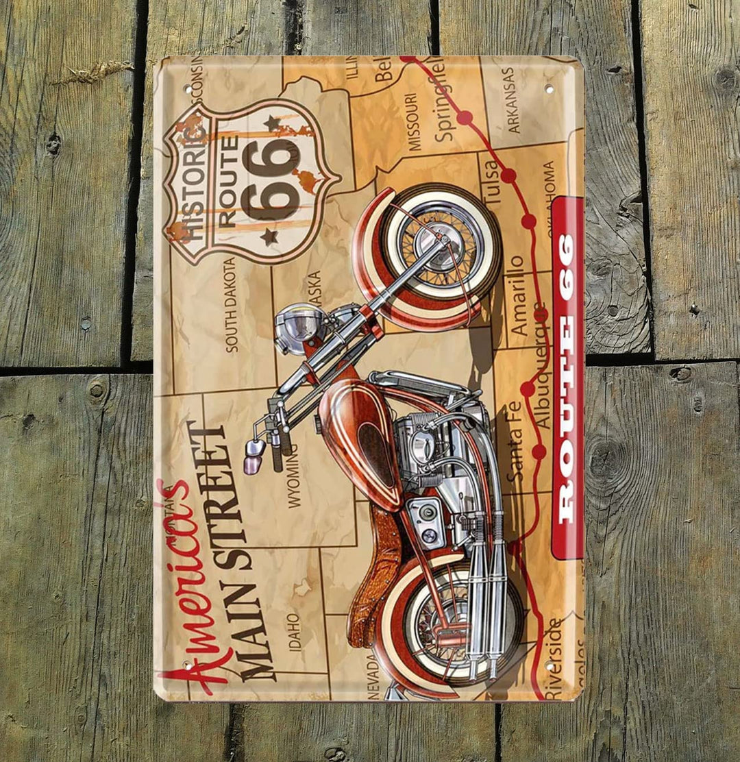 motorrad_20x30cm_blechschild_HOLZ
