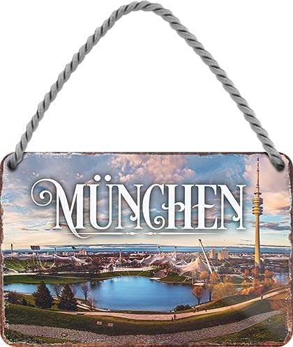 Schilderkreis24 Blechschild Bayern Spruch – 'EIN Leben Ausserhalb Von...' 28x12 Cm, Humorvolles Deko-Schild Aus Metall