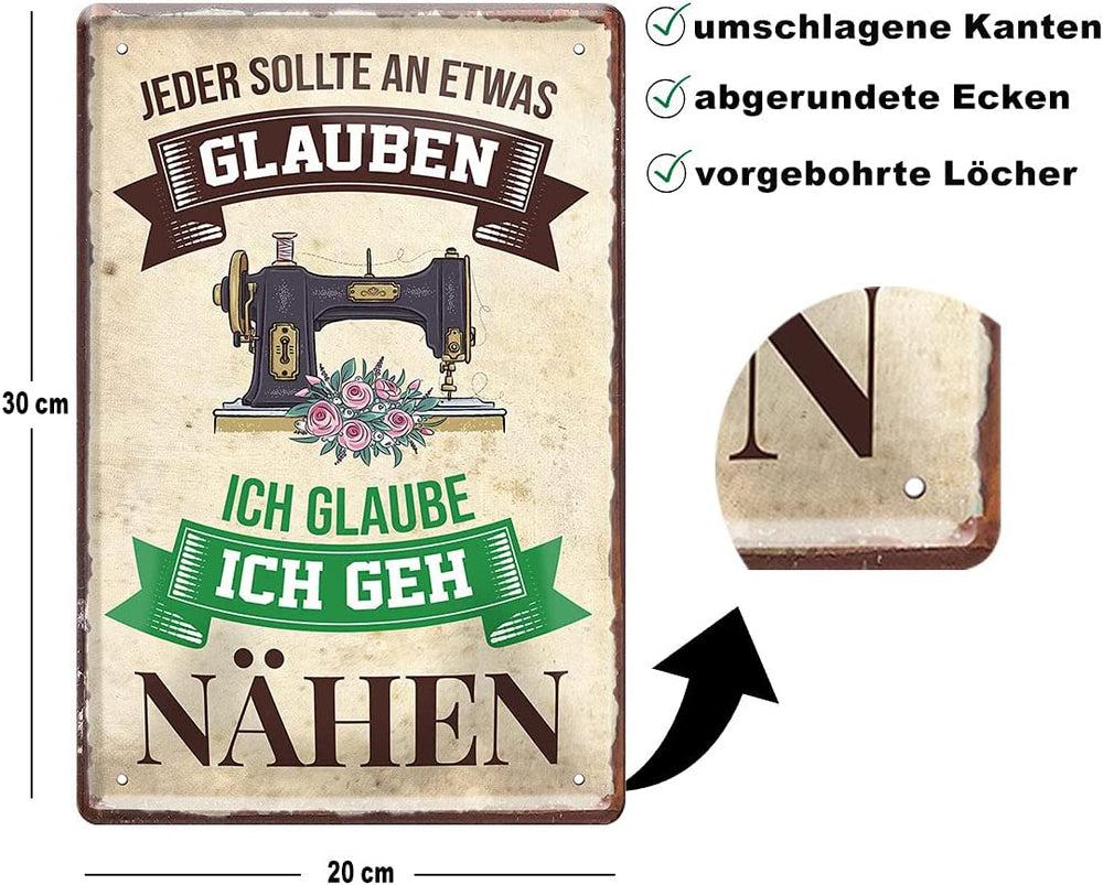 naehen_blechschild_20x30cm_beschreibung