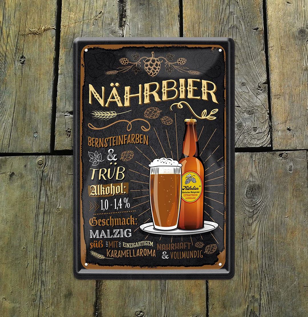 naehrbier_20x30cm_blechschild_holz