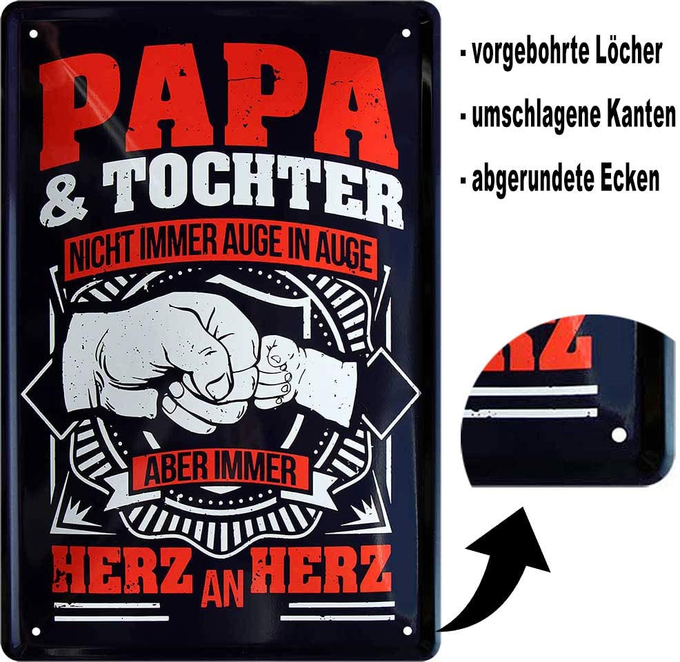 papa_blechschild_20x30cm_beschreibung