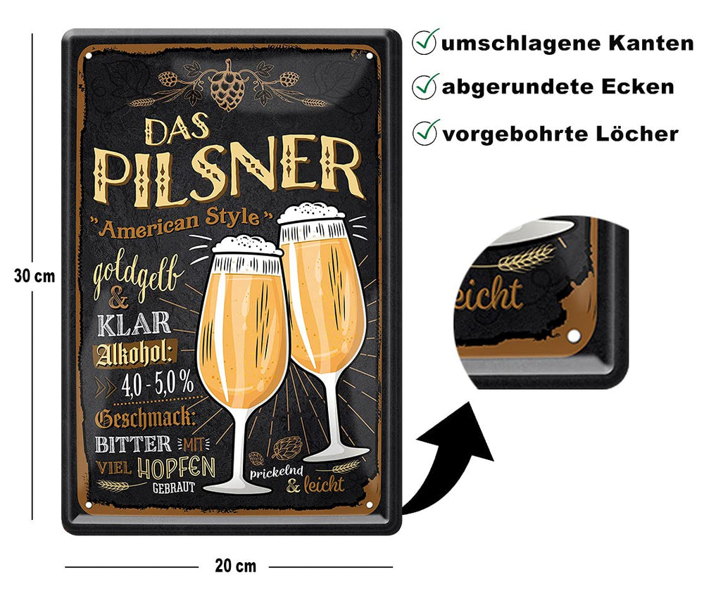 pilsner_blechschild_20x30cm_beschreibung
