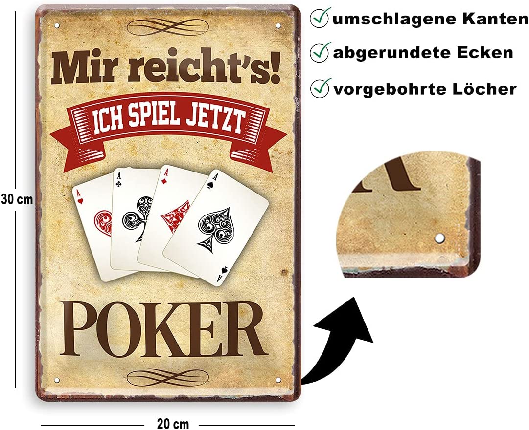     poker_blechschild_20x30cm_beschreibung