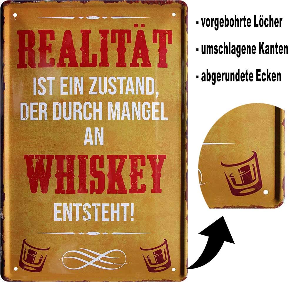 realitiaet_blechschild_20x30cm_beschreibung