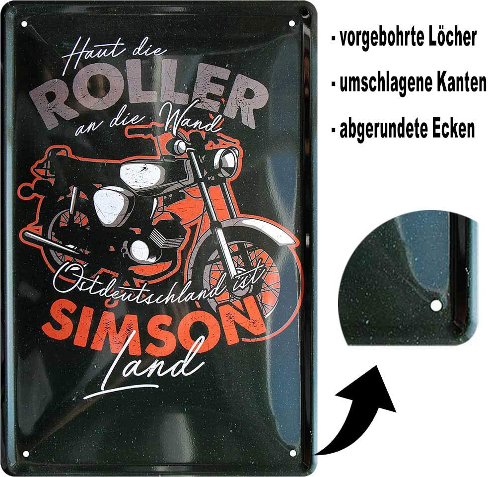 roller_20x30cm_blechschild_beschreibung