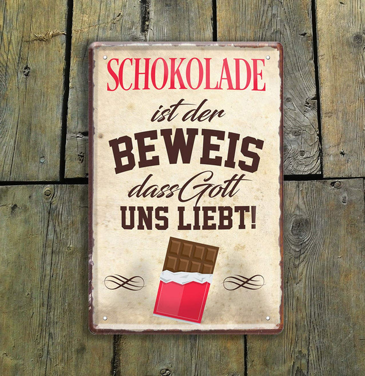 schokolade_20x30cm_blechschild_holz