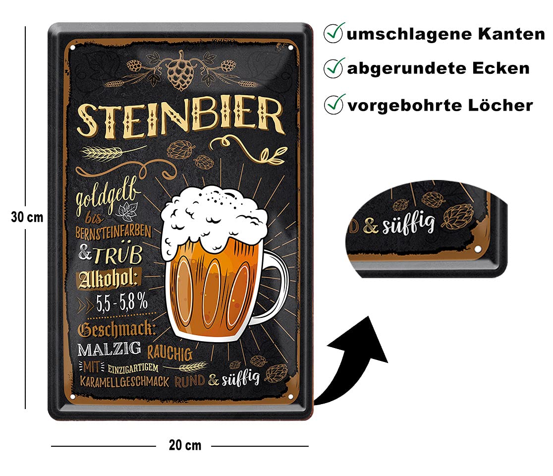 steinbier_20x30cm_blechschild_beschreibun