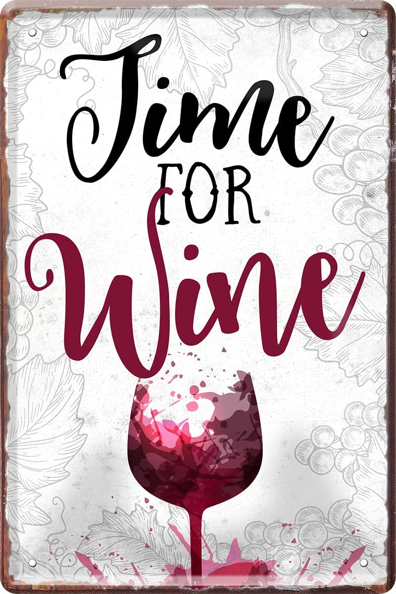 time_blechschild_wine_20x30cm