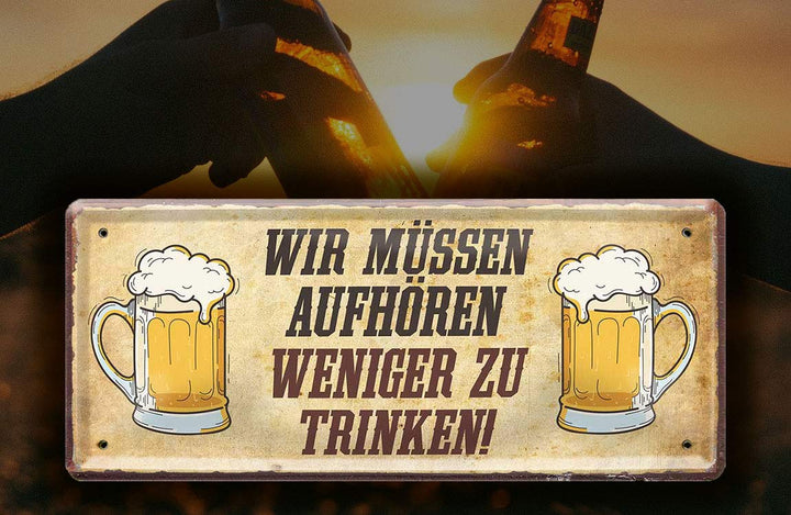 trinken_28x12cm_blechschild_flasche